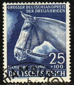 04332 Alemanha Reich 703 Corrida de Cavalos U (b)