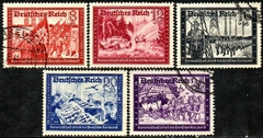 04401 Alemanha Reich 698/702 Federação dos Correios U