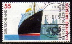 04415 Alemanha Ocidental 2237 Paquebot Ruban Bleu U