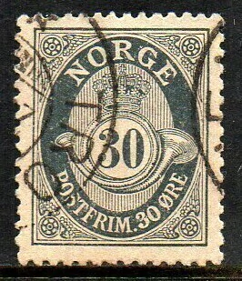 04524 Noruega 79 Numeral U (b)