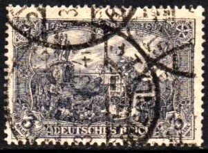 04554 Alemanha Reich 96 B II Monumento Guilherme I Denteação 25:17 U (a)