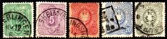 04580 Alemanha Reich 39/42 + 44 Numeral Aguia U