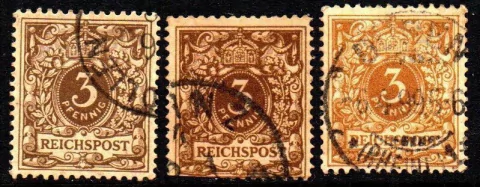 04598 Alemanha Reich 45 Numeral Variedades de cores U