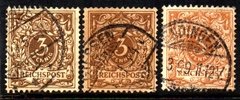 04599 Alemanha Reich 45 Numeral Variedades de cores U