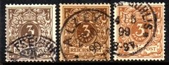 04601 Alemanha Reich 45 Numeral Variedades de cores U