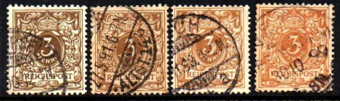 04604 Alemanha Reich 45 Numeral Variedades de cores U