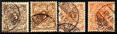 04605 Alemanha Reich 45 Numeral Variedades de cores U