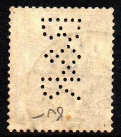 04647 Alemanha Reich 87 Perfim deutschen firmenlochungen U (d)