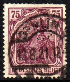 04660 Alemanha Reich 148 Perfim deutschen firmenlochungen U (a) - comprar online