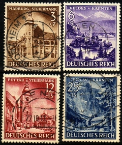 04837 Alemanha Reich 730/33 Reanexação de Regiões U