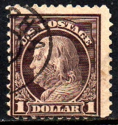 04869 Estados Unidos 216 B. Franklin com decalque U