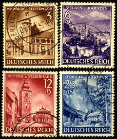 04922 Alemanha Reich 730/33 Reanexação de Regiões U