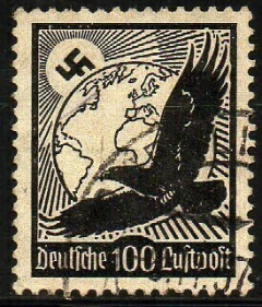 05088 Alemanha Reich Aéreo 51 Águia Estilizada U (a)