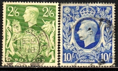05090 Inglaterra 233/34 George VI Brasão Flores U