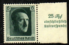 05109 Alemanha Reich Selos do Bloco 10 Hitler N (a)