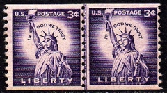 05141 Estados Unidos 581a Estatua da Liberdade com Linha Divisória NNN