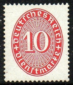 05163 Alemanha Reich Serviço 80 Numeral NNN