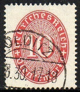 05163 Alemanha Reich Serviço 80 Numeral U