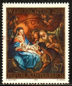 05168 Áustria 2129 Natal Madona e Jesus U (a)
