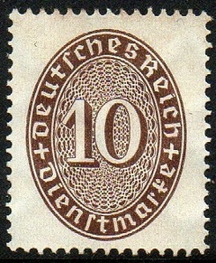 05183 Alemanha Reich Serviço 89A Numeral N