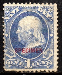 05211 Estados Unidos O35S (scott) Benjamim Franklin SPECIMEN N