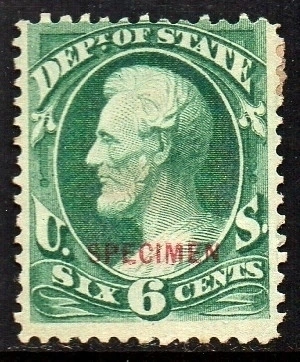 05314 Estados Unidos O60S (scott) A. Jackson SPECIMEN N