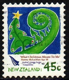 05505 Nova Zelândia 2285 Natal Desenhos Natalinos U (b)