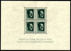 05694 Alemanha Reich Bloco 8 Hitler NN
