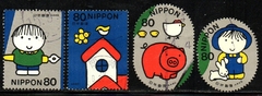 05755 Japão 3091 + 3095/96 + 3098 Carta Escrita U