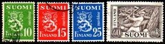 05816 Finlândia 384/87 Escudo Brasão Lenhador U