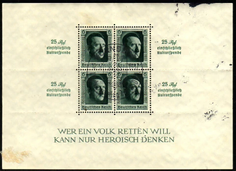 05940 Alemanha Reich Bloco 11 Hitler U (b)