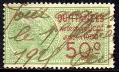 06428 França Selos Fiscais timbres fiscaux Quittances 50c Franc (a)