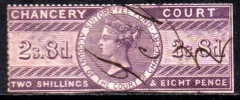 06456 Inglaterra Selos Fiscais Chancery Court com defeitos