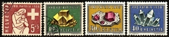 06461 Suiça 606/07 + 609/10 Minerais N / U