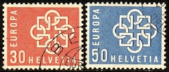 06468 Suiça 630/31 Tema Europa U (b)