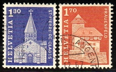 06490 Suiça 763/64 Igreja e Castelo U (a)