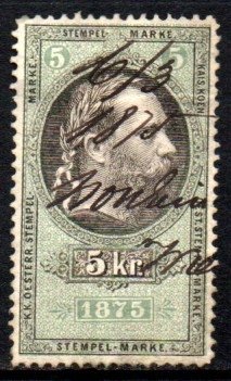 06546 Áustria Selos Fiscal Stempel-marke U