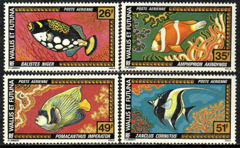 06927 Wallis et Futuna Aéreos 76/79 Peixes NNN