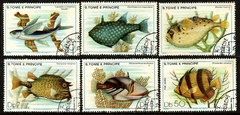 07047 São Tomé e Príncipe 561/65 + Aéreo 21 Peixes U