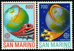 07166 San Marino 1179/80 Tema Europa Transporte NNN
