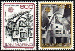 07167 San Marino 1148/49 Tema Europa Arquitetura NNN