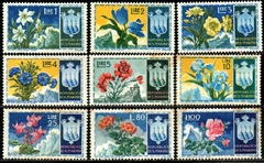 07190 San Marino 374/82 Brasão Flores NN (PF)