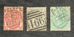 Inglaterra, (Yvt#51/53) €270, usados
