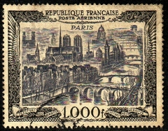 07495 França Aéreos 29 Avião e Paris U