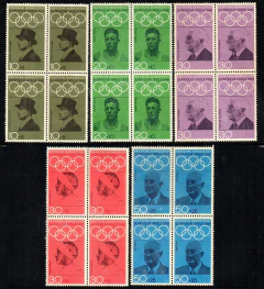 07627 Alemanha Ocidental 426/30 Olimpíadas Quadras N
