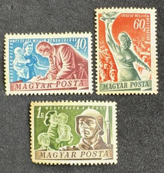 Hungria 1950 - "Paz" - Série Completa Nova - Yvt: 976/78.