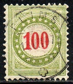07702 Suiça Taxa 34 Numeral U