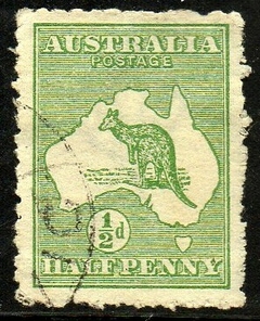 07719 Austrália 1 Canguru e Mapa U
