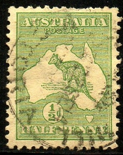 07719 Austrália 1 Canguru e Mapa U (a)