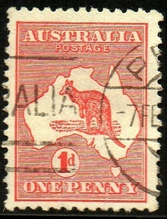 07720 Austrália 2 Canguru e Mapa U (b)